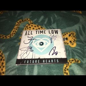 SIGNED All Time Low Future Hearts CD w/ photos
